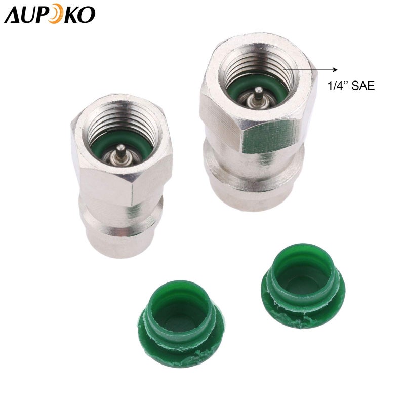 Aupoko R12 to R134A Adapter, R12 R22 to R134A High/Low Fitting Port Retrofit 1/4â€™â€™ to 7/16"-20 UNF Conversion Adapter, Fits for AC Air Conditioner Refrigerant - Image 5